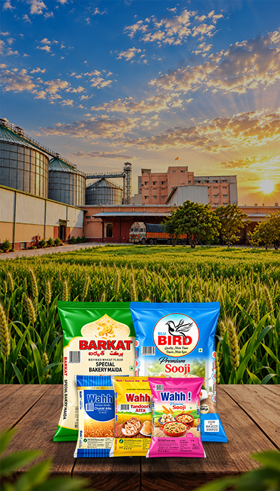 Tara Grains milling plant with products