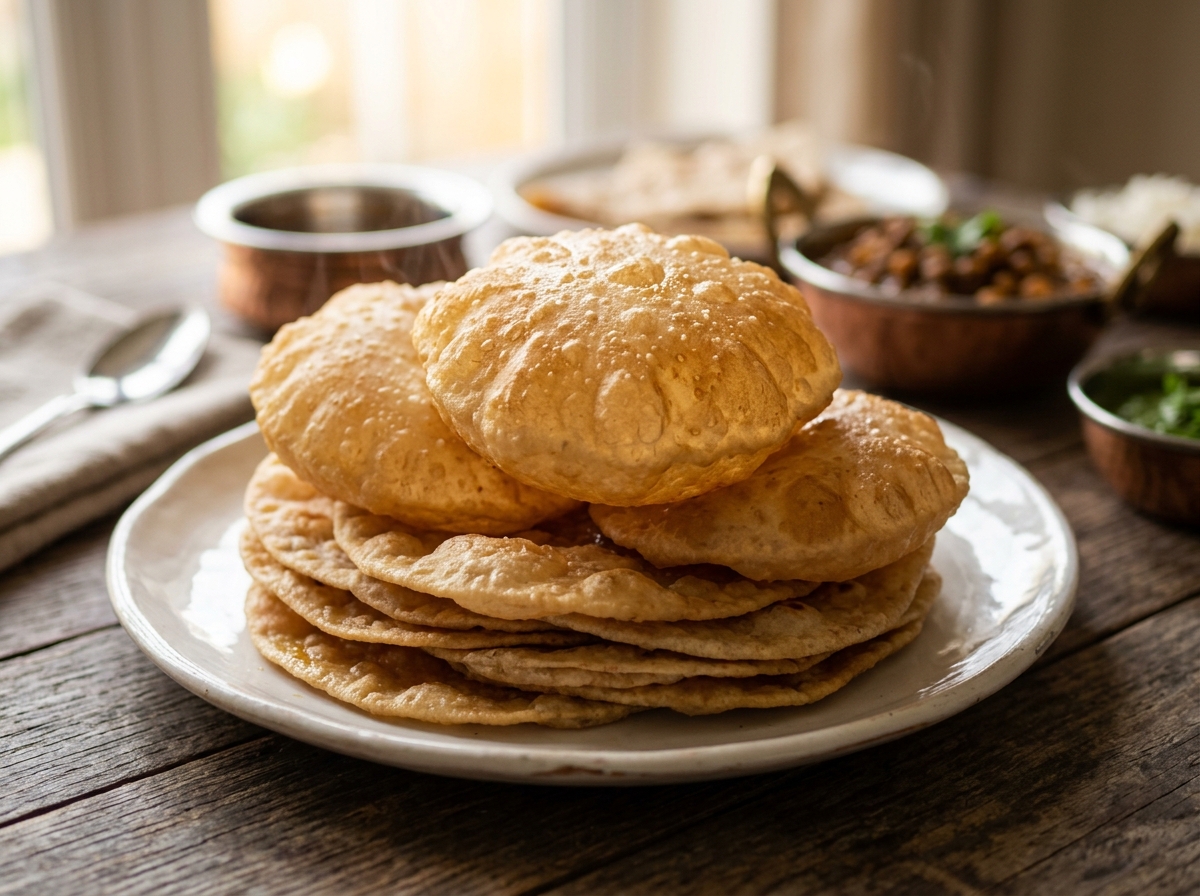 Crispy Pooris & Bhature