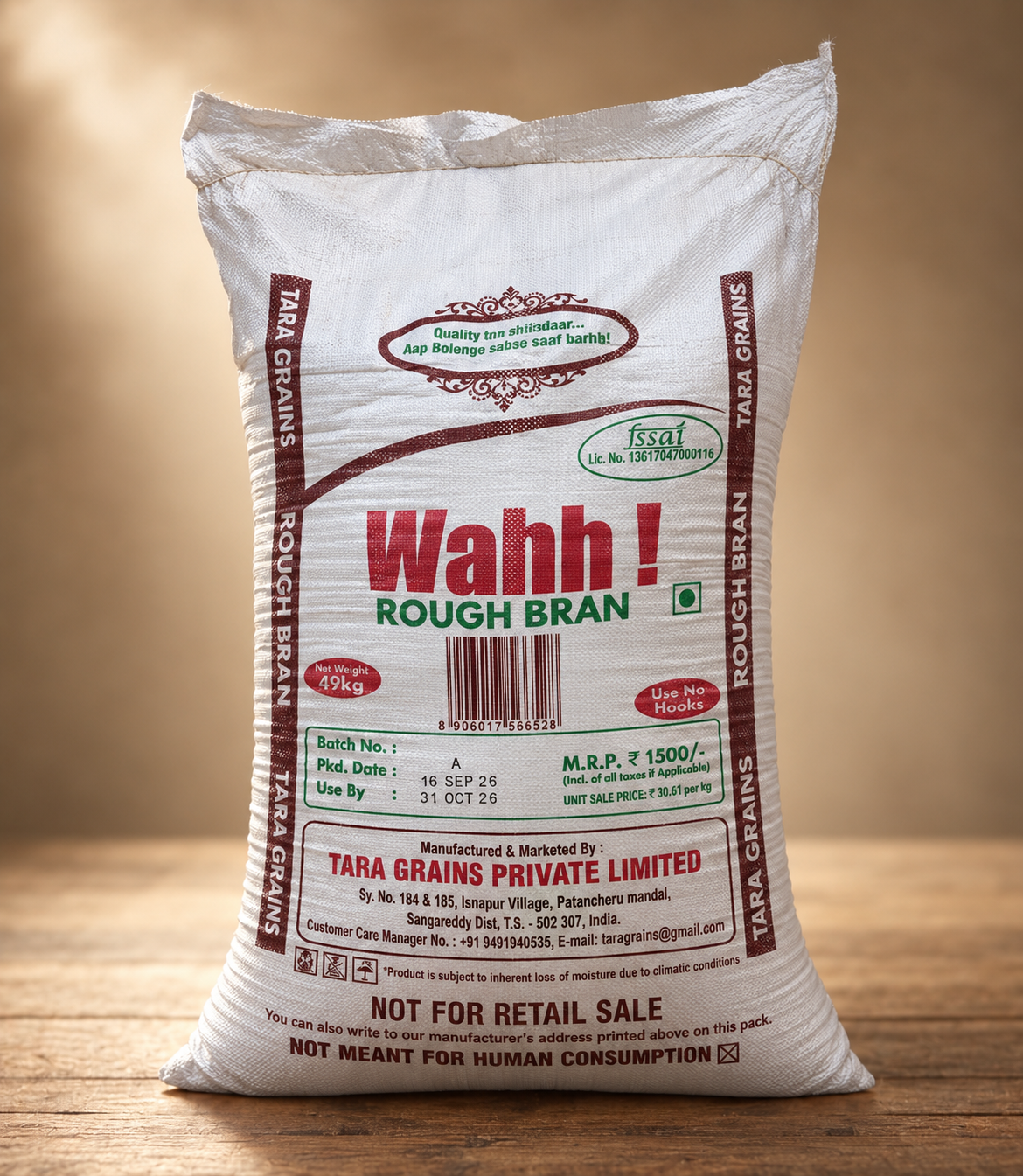 Wahh ! Rough Bran (49 KG)