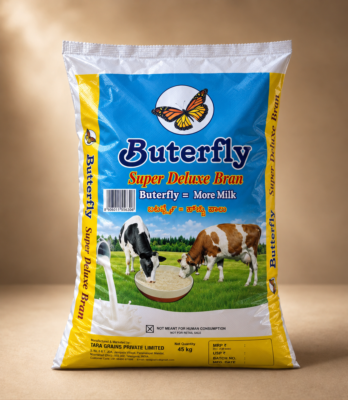 Butterfly Super Deluxe Bran (45 KG)